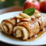 Apfel-Zimt-Pfannkuchen-Roll-ups