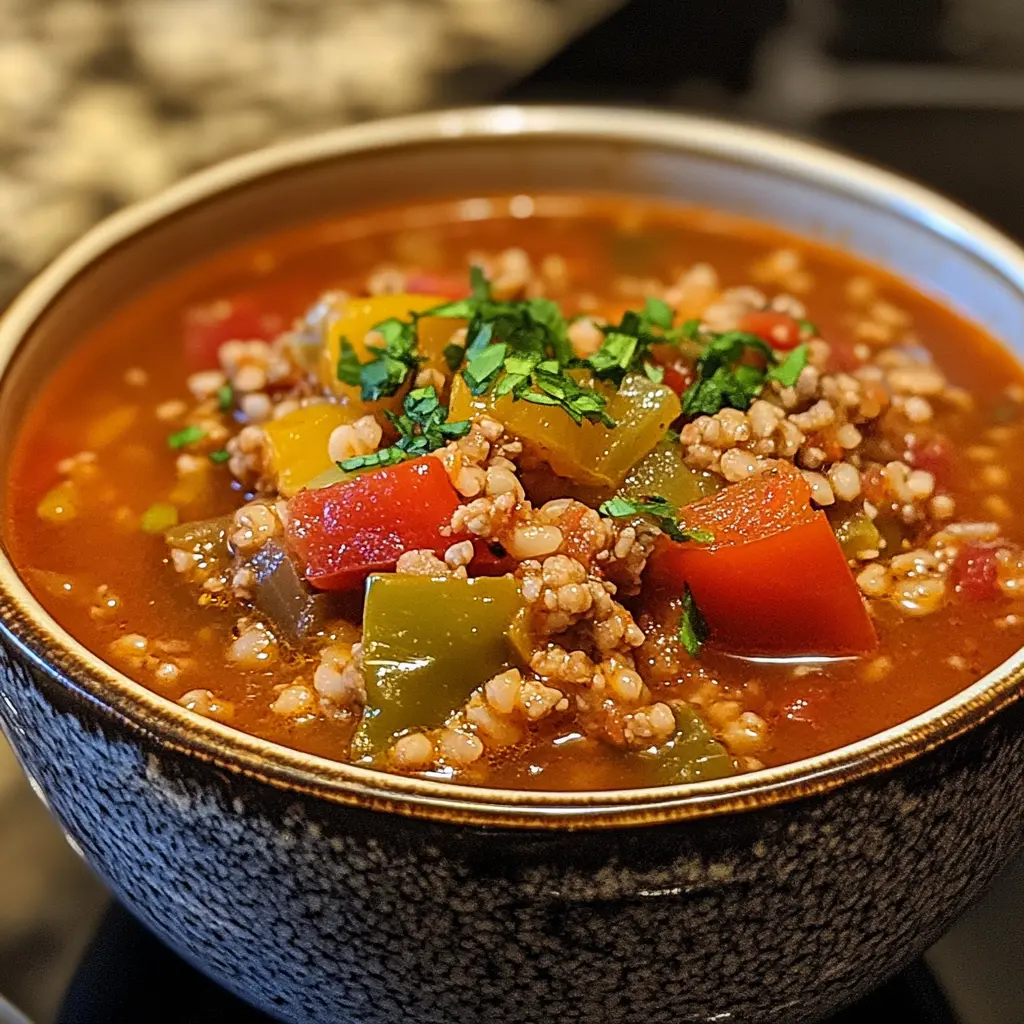 Gefüllte Paprika Suppe